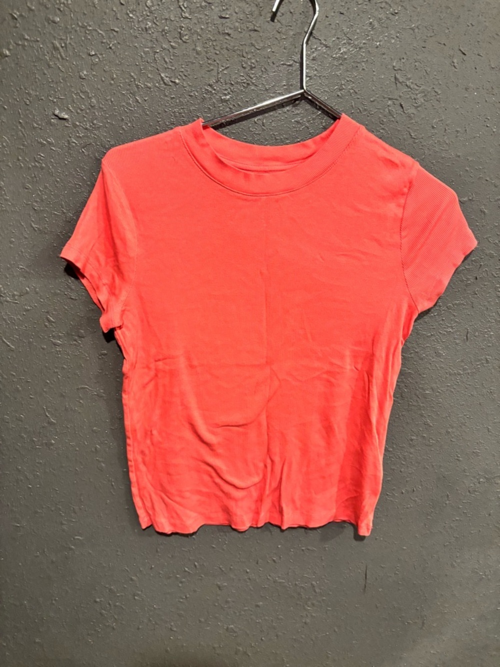 Women’s a new day Short Sleeve Crewneck Top in Coral Pink